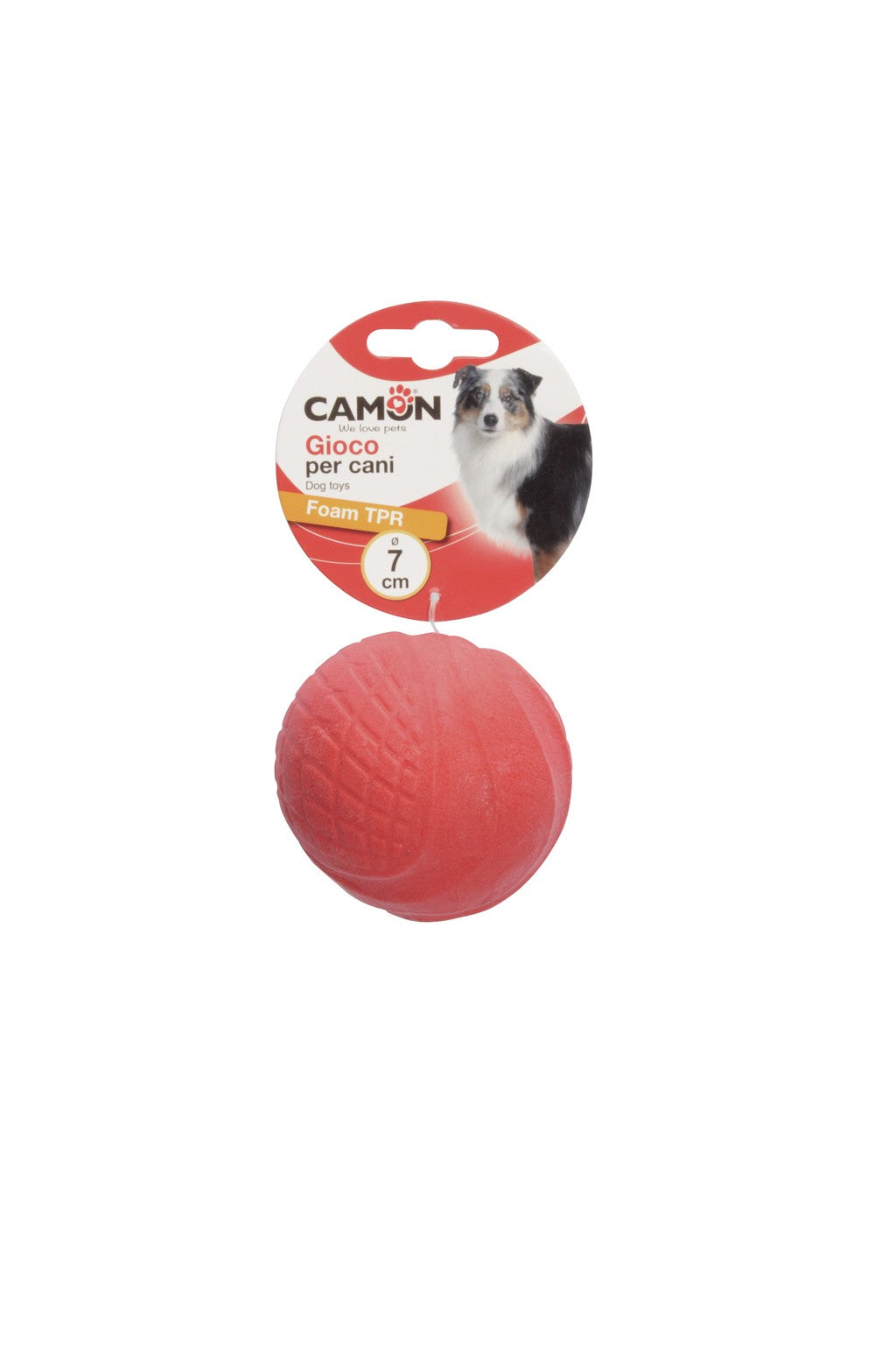 Camon Gioco palla in foam TPR per cani - AD0430 - 7cm Camon Gioco palla in foam TPR per cani - AD0430 - 7cm